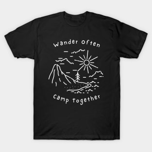 Camping Buddies - Wander Often, Camp Together T-Shirt